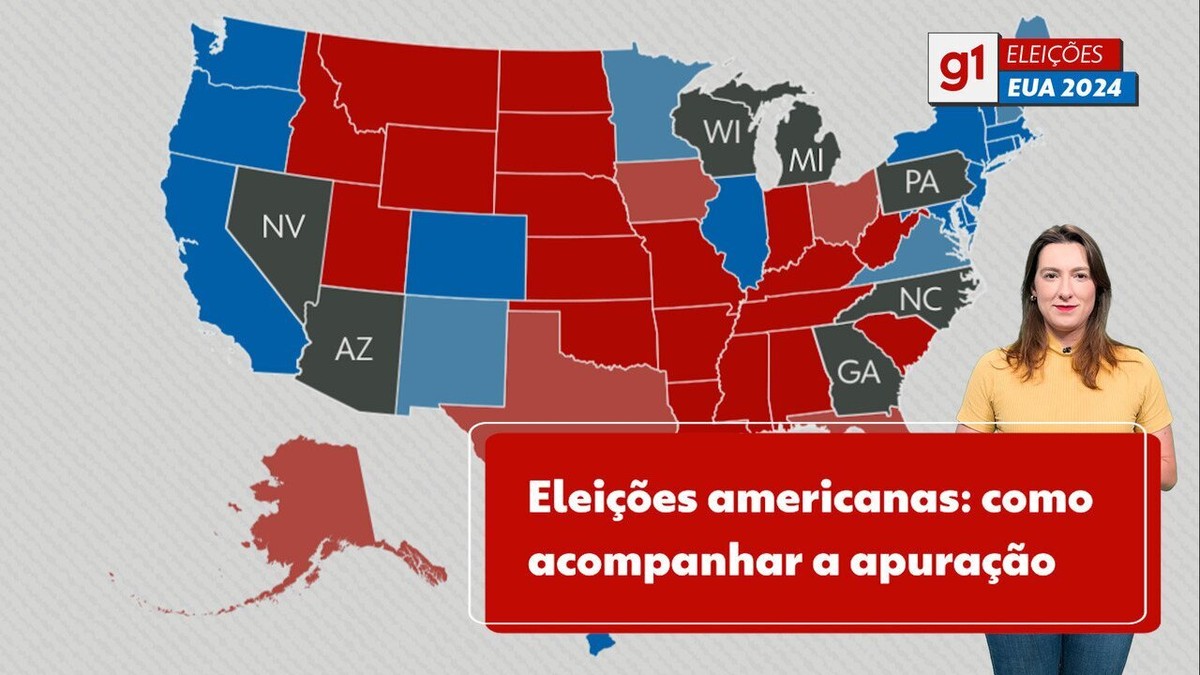 Eleições nos EUA: glossário do g1 explica significado de cinturão da ferrugem, 'swing states' e mais; veja
